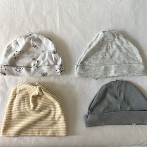 Infant hats /newborn beanies /baby caps - bundle of 4!